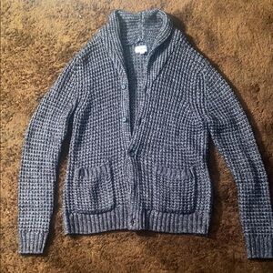 Goodfellow & Co Gray Cardigan Sweater Shawl Collar